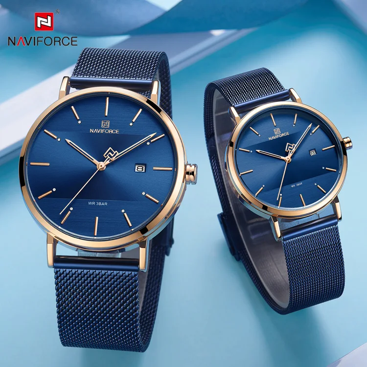 

NAVIFORCE brand watches for women luxury montre femme Couple Watch Wristwatch Waterproof Lovers 3008, Rgbe