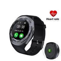 

Heart rate Blood pressure Monitor Smart Watch Y1 Plus Y1X with SIM card SD card Compatible with iOS Android Phone