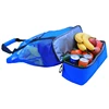 High quality feedback custom tote foldable mesh travel beach bag with cooler layer