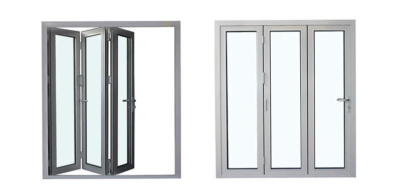 Three Panel aluminum folding doors for sale