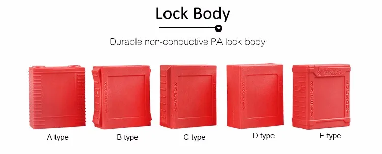 BOSHI 38mm Nylon Shackle ABS Plastic Body Safe Lock With Master Key