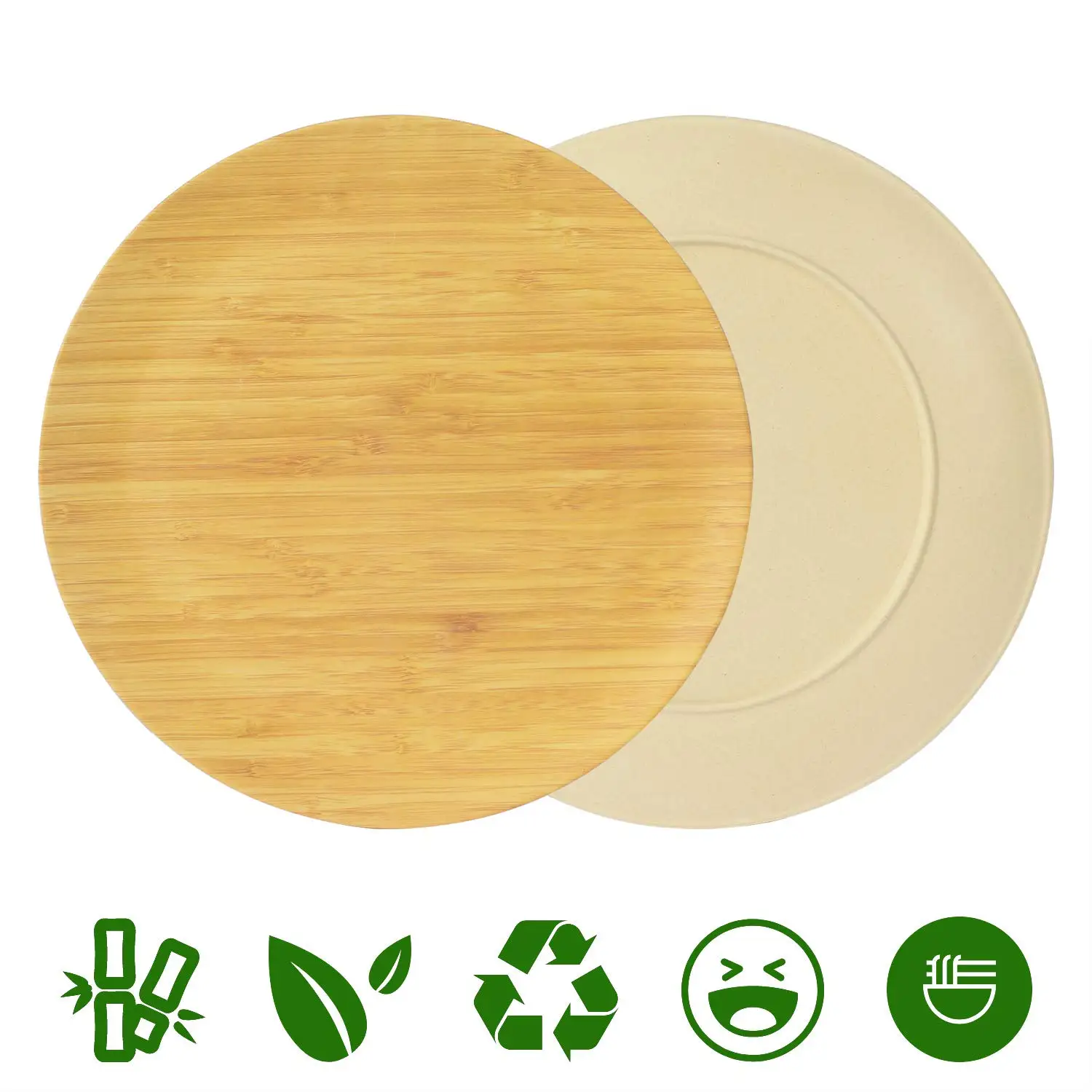 Bamboo Fiber Dinnerware Sets Bamboo Fiber Plate Bamboo Tableware Set