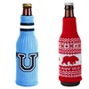 Customized high quality open on its upper and lower end acrylic cotton socks christmas decoration bottle socks