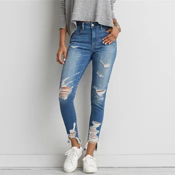 pantalon jean femme