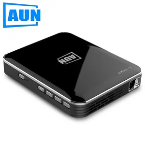 AUN MINI Projector X3, 2 hours play time. Smart Phone Screen Mirroring, HDMI for 1080P home cinema, Portable 3D