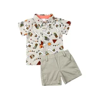 

Summer Children's Wear Xmas Print Kids Baby Boy T-Shirt Tops + Shorts Casual Pants Clothes Set 0-5Y