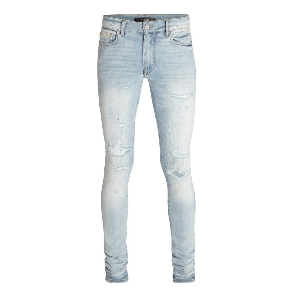 

3D STACKED ANKLE SKINNY DENIM JEANS FOR MEN