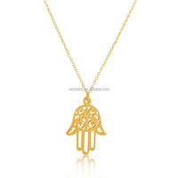 

Wholesale Stainless Jewelry Wholesale Hamsa Hand Charms Necklace China Products