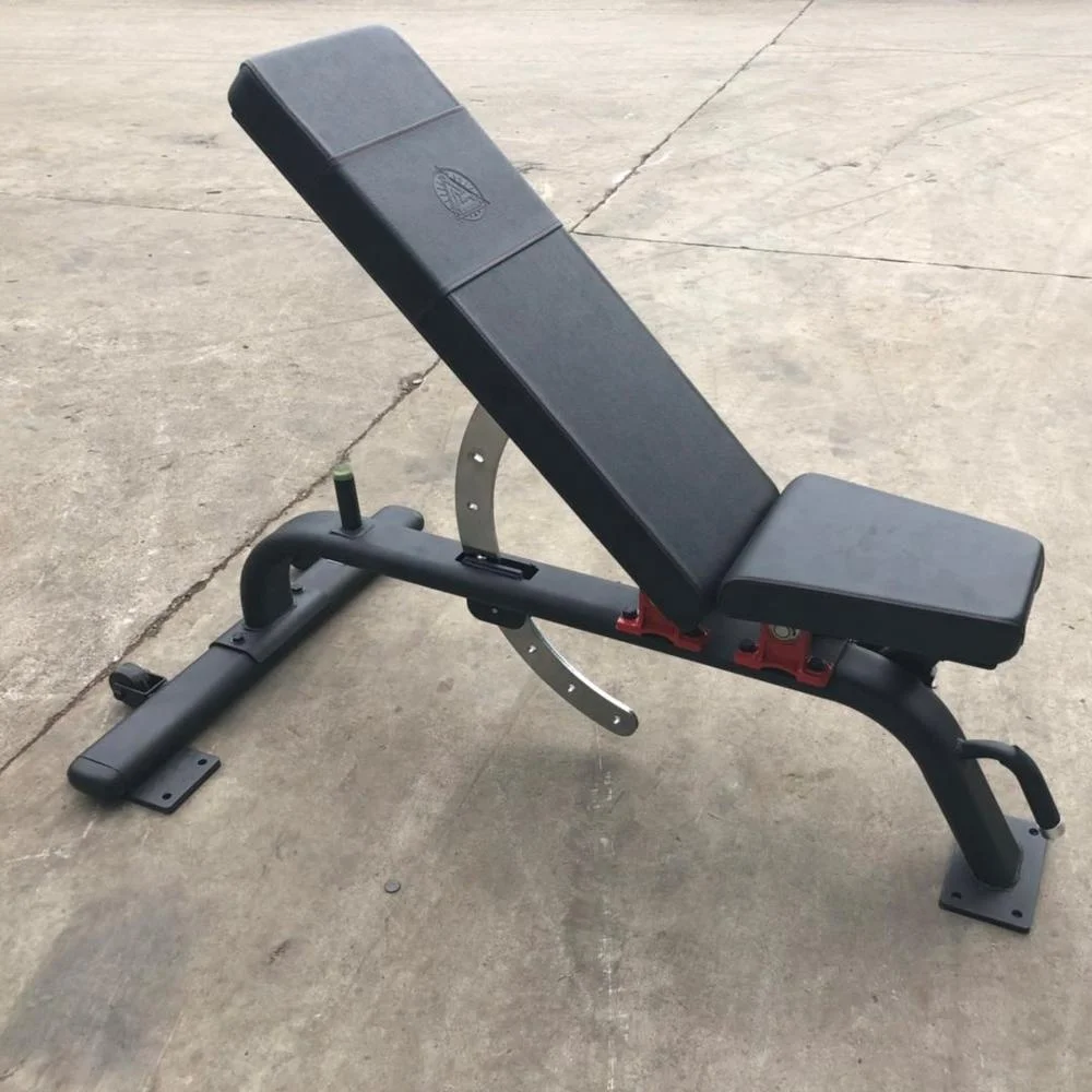 

Commercial gym equipment incline workout decline flat adjustable weight dumbbell bench, Black matte