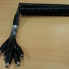 4.0mm Colided with 5.5x2.1 DC jack Sprial power cable assembly