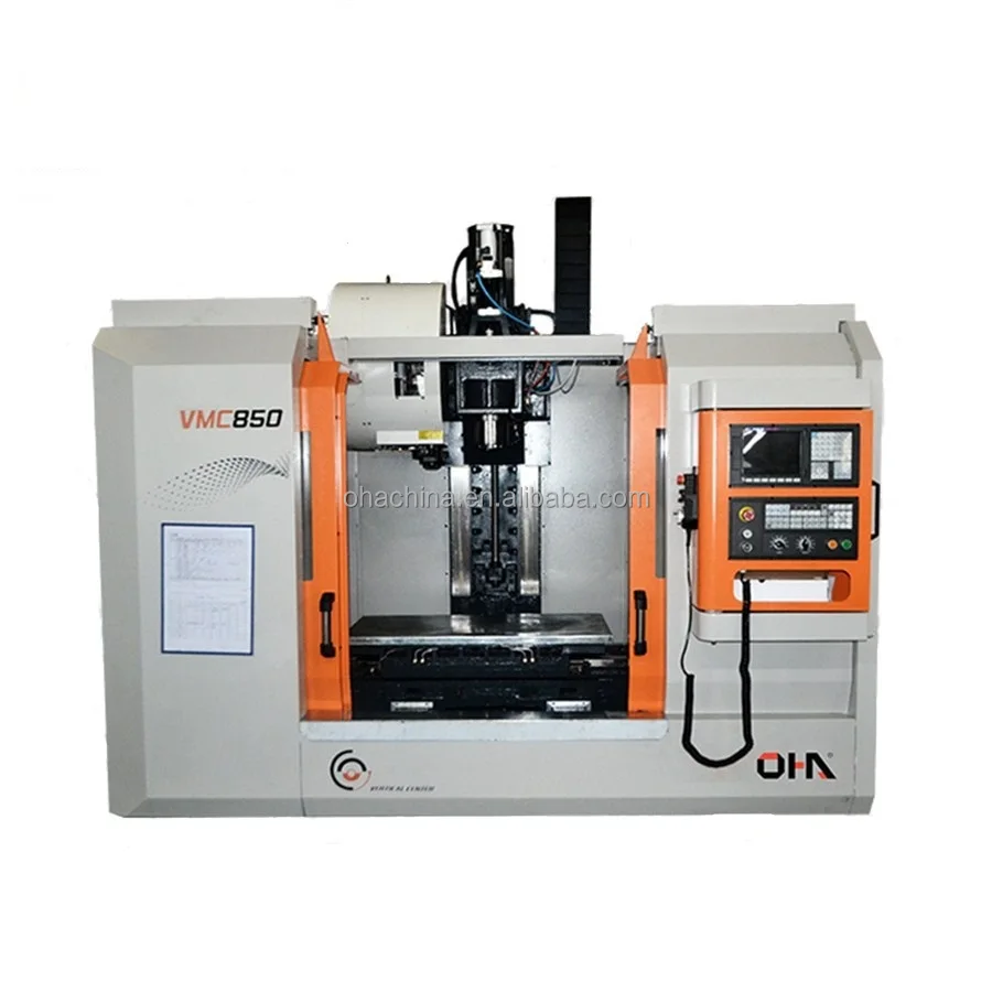 OHA" Brand VMC850 3 axis 4 axis 5 axis milling machine cnc vertical machining center for sale