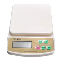 

digital SF-400A 5 kg digital kitchen scale, stylish white plastic