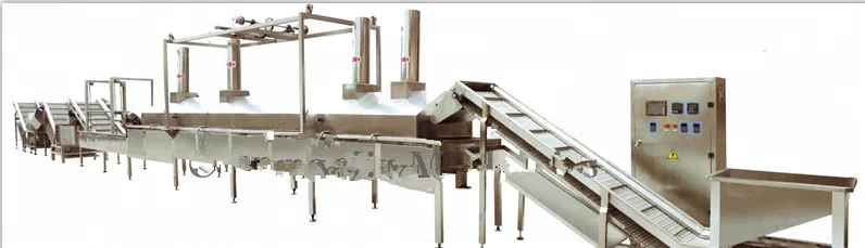 
automatic High Quality Frozen French fries Production Line , Potato chips production line 200kg/h 