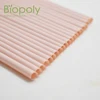 non plastic 100% biodegradable cornstarch drinking pink straws