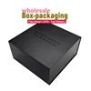 customized high capacity logo paper box black gift cardboard packaging box