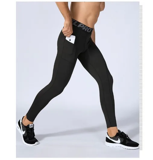 

Super Soft Men Running Tights Yoga Pants Men Sports Leggings Sportswear Long Trousers