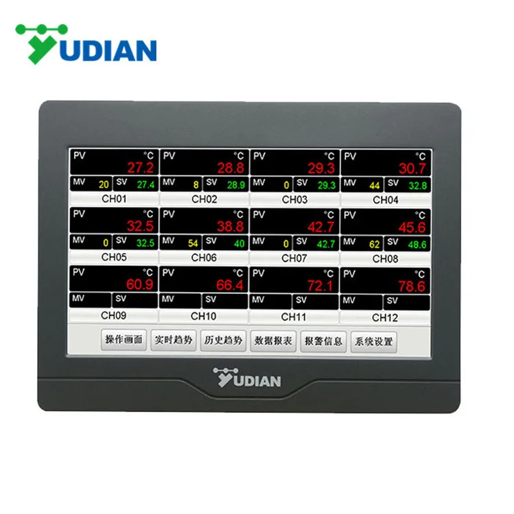Yudian Industrial Usage AI-3170S 12 Channel Data Logger