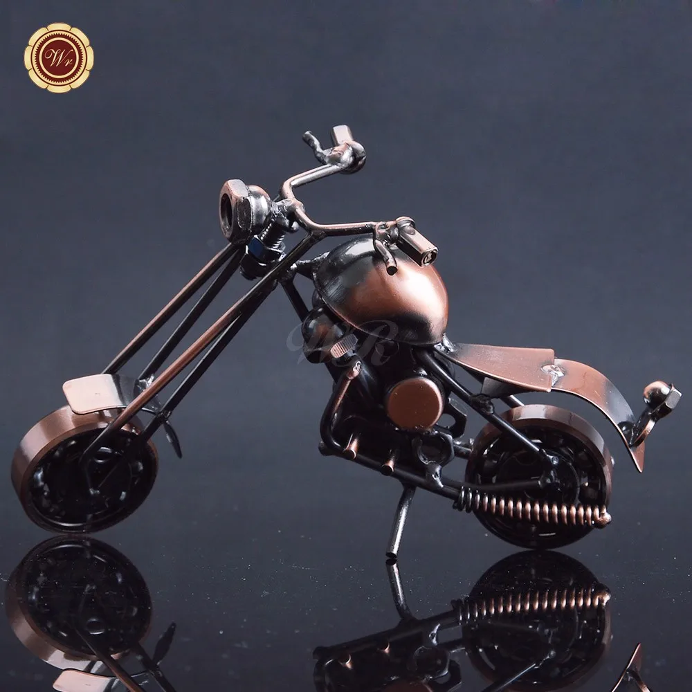 Wr Wrought Iron Motorcycle Model Ancient Style Motorbike Crafts