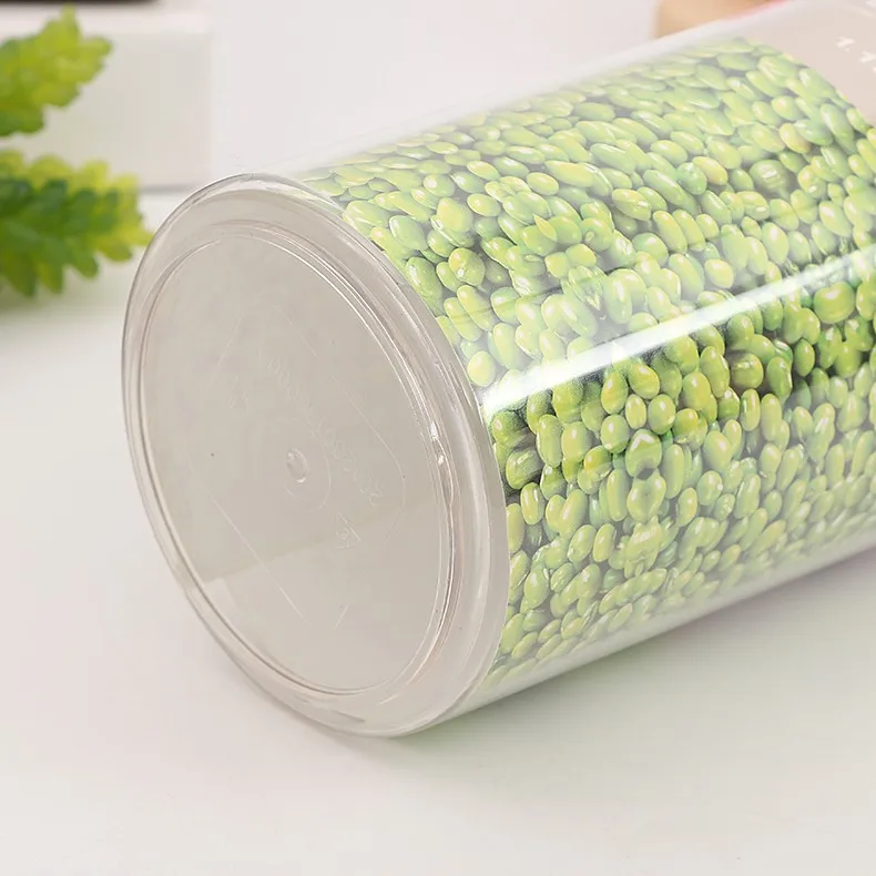 
Factory direct Sale high seal transparent Plastic Airtight 1.1L Round easy lock food containers 
