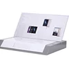 Transparent countertop acrylic phone display stand combo with chamfer