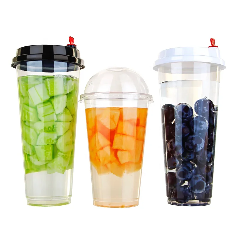 

china factory directly sell BPA Free custom High grade latest arrival cute clear pp 500ml disposable plastic cup, Transparent