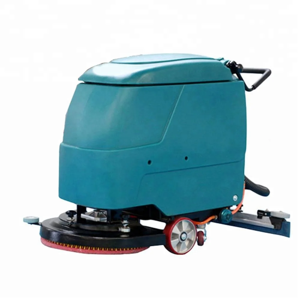 walk behind electric concrete floor scrubber cleaning machine