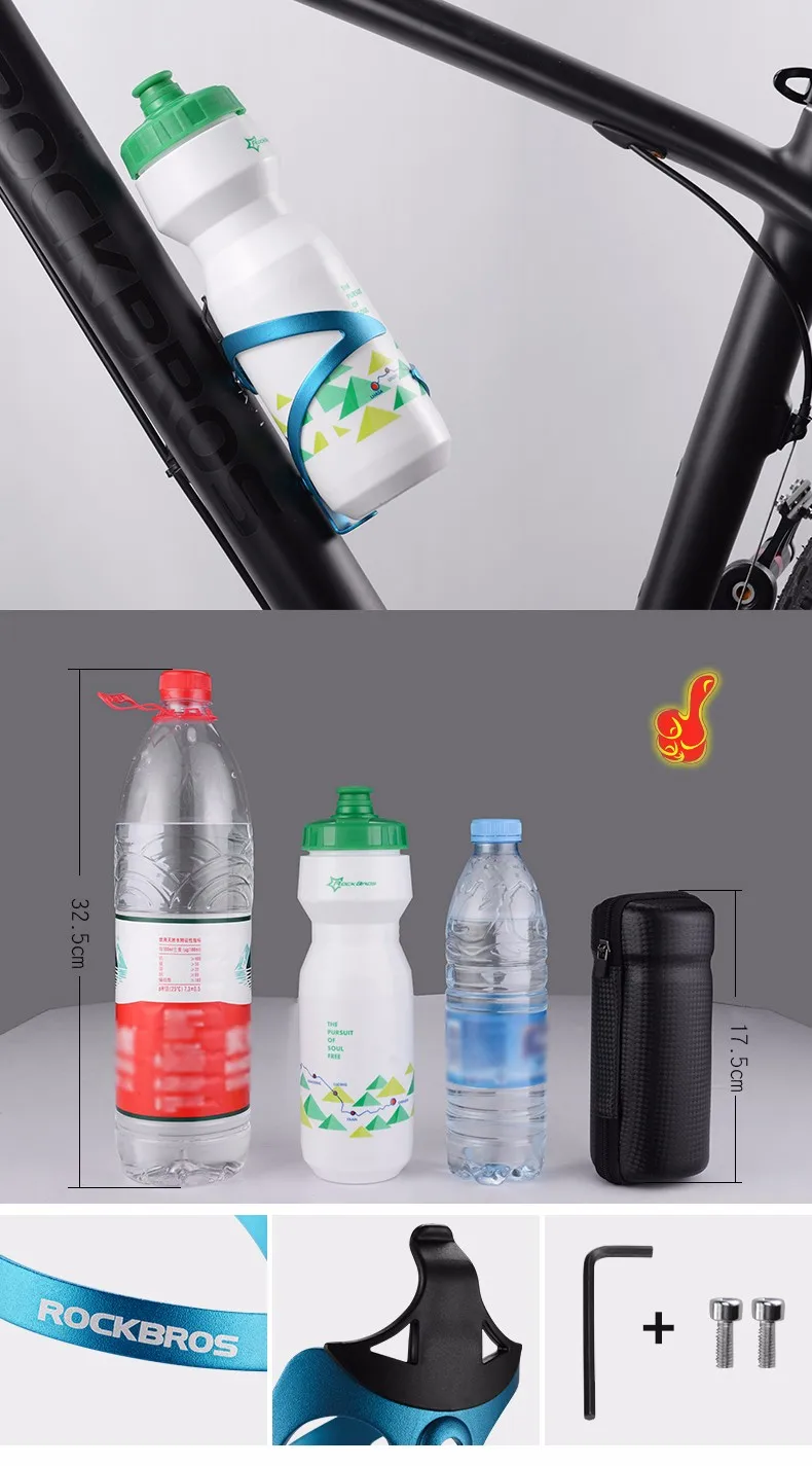 Rockbros Bicycle Accessory Mountain Bike Cycling Ultralight Bottle 