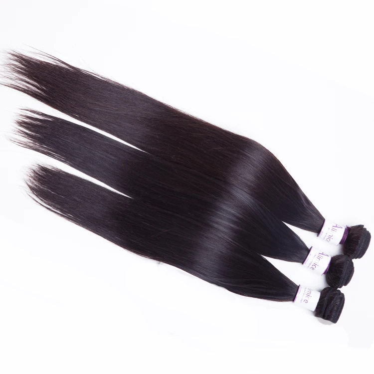 

New Product Unprocessed No Shedding No Tangle Wholesale Price Grade 8a Virgin Malaysian Peruvian Brazilian Hair 32 Inch, Natural color #1b