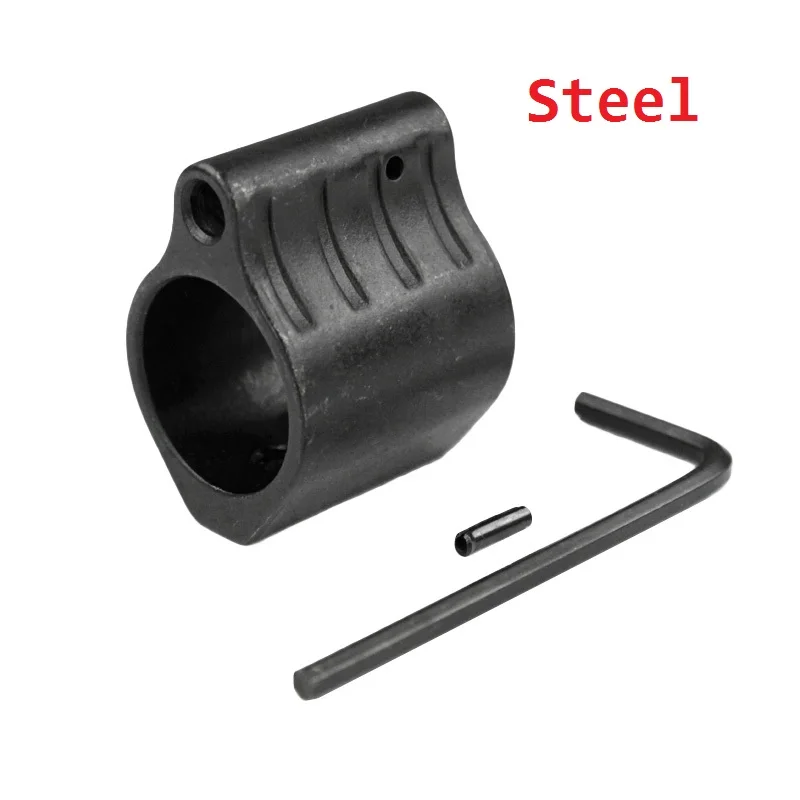 

AR steel Low Profile Gas Block .750 556 5.56 223 + Roll pin Micro Low Profile 0.75 Inch M4 / AR15 Low Profile Gas Block, Black