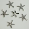 25mm Antique Silver Plated Starfish Shell Charms Pendant For Necklace Bracelet Making