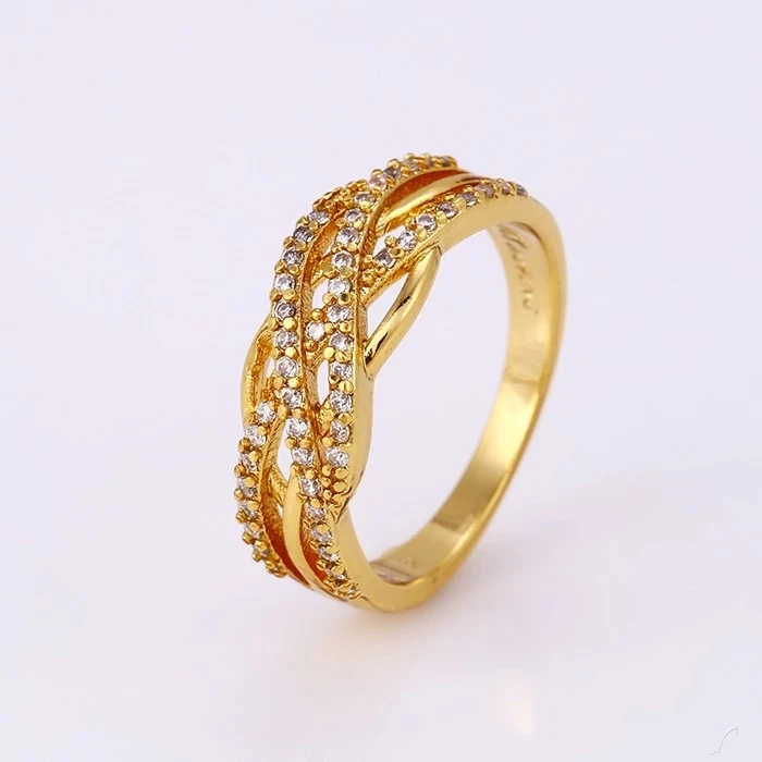 

Xuping jewelry 24k gold color gold arabic engagement rings