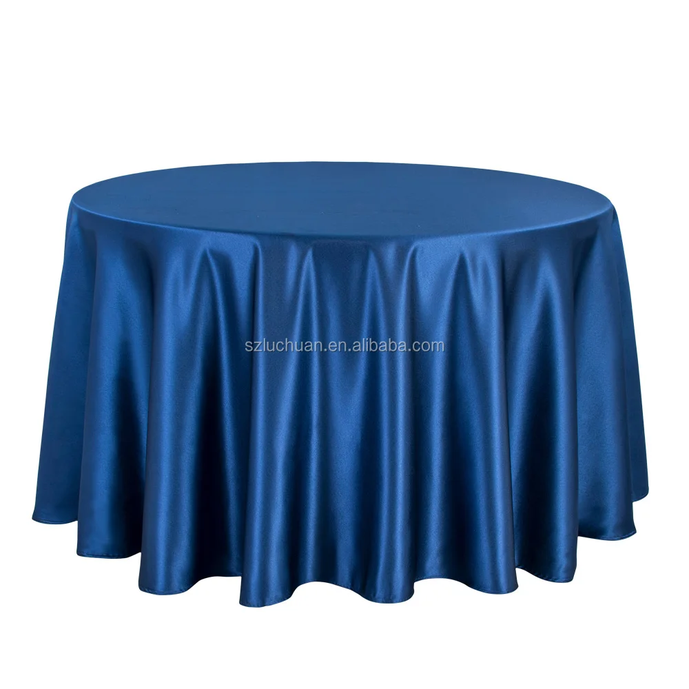 Wholesale Elegant 120 Round Purple Satin Tablecloth For Wedding Buy