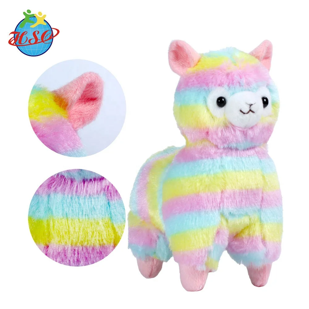 giant rainbow llama plush