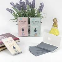 

Hot selling facial cleansing tissue makeup bamboo charcoal oil blotting paper