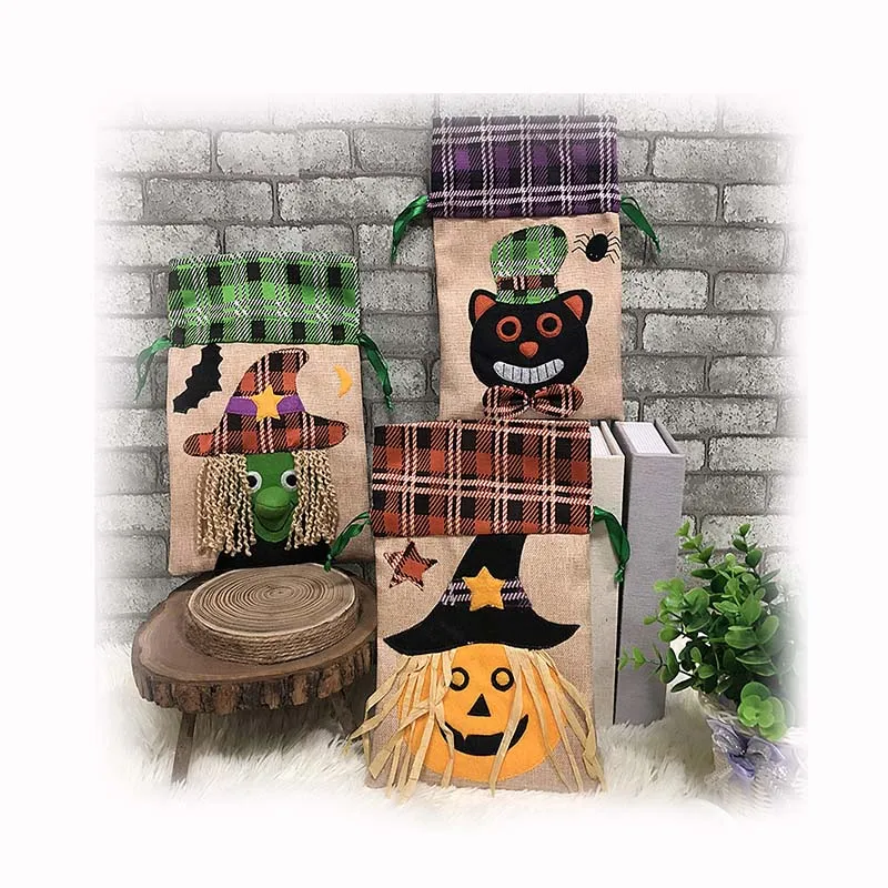 

Wholesale Halloween Pumpkin Witch Bundle Tote Reusable Foldable Shopping Bag For Gift Bags,Queuing party Decorations, Customized color