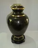 Wholesale Black Floral Metal Cloisonne Funeral Cremation Urns for Ashes (Item No.: P891)