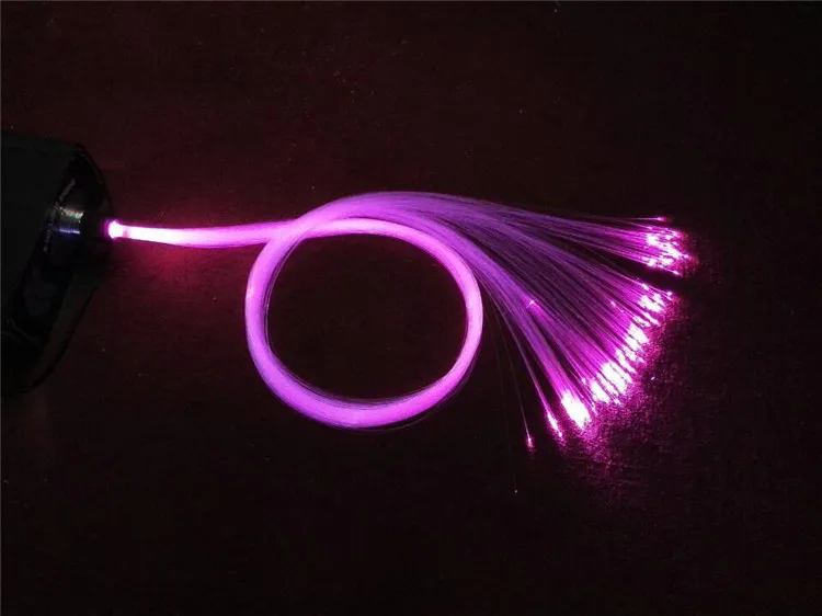 End fiber optic lighting cable side light optic fiber light led sparkle glow light source fiber optics car