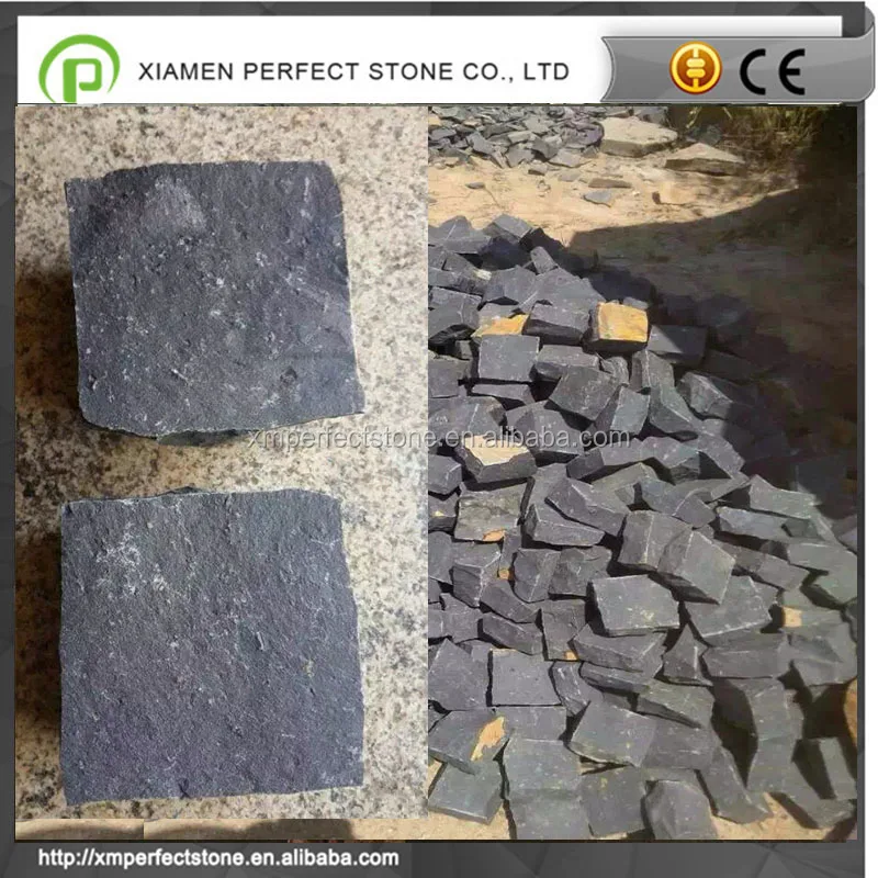 
zp Black granite paving stone 