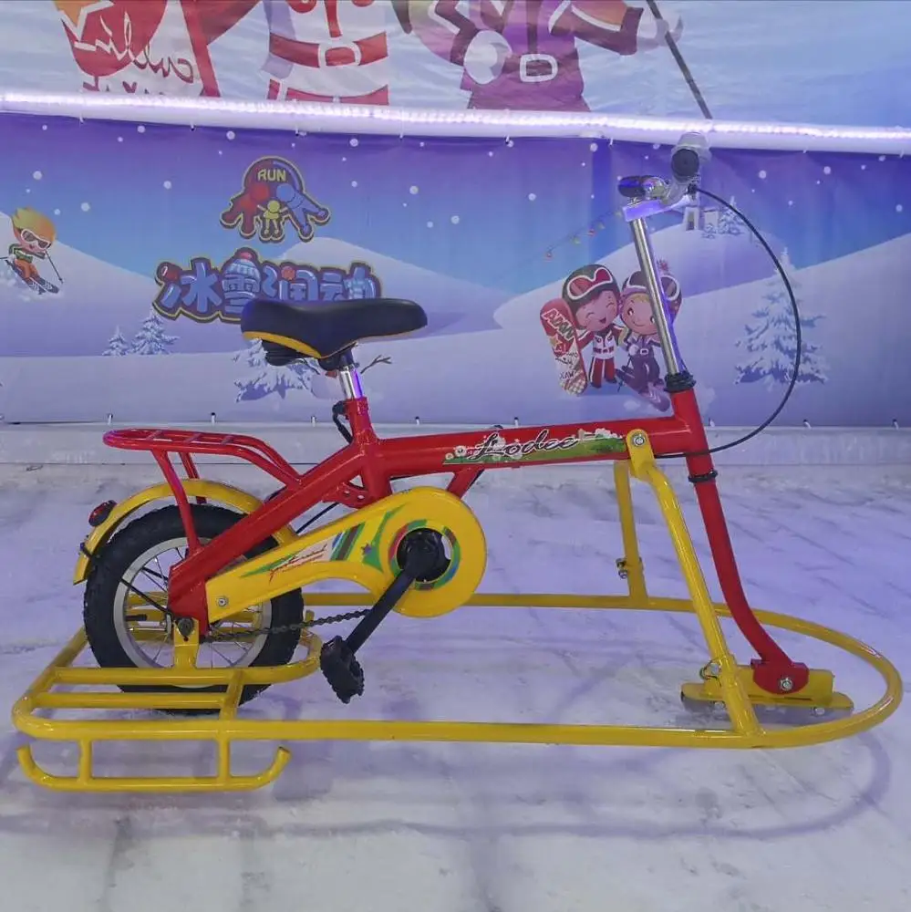 
Factory outlet fun snow skiing product snow scooter ski bikes ricksha for winter 