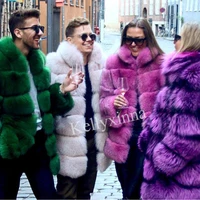 

2019 New fashion customized detachable sleeve women real fox fur coat