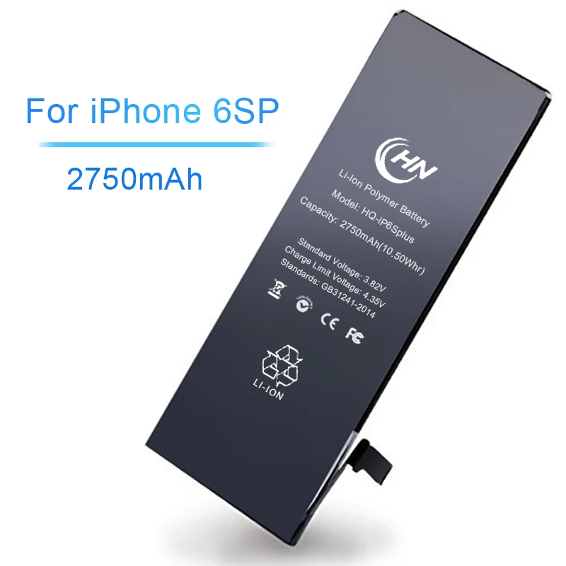 gb t 18287 2013 Wholesale Brand New Lithium Polymer cell phone accessories Battery For iphone 6s plus battery