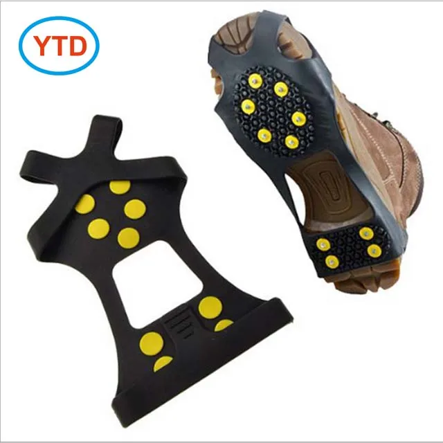 

10 Studs Anti Slip Snow Ice Crampon Spikes Grips Traction