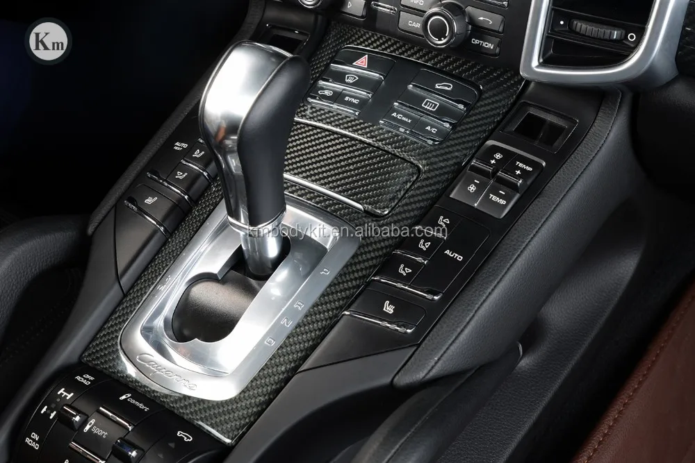 Km For Cayenne 958 Carbon Fiber Interior Dashboard Panel Trims Paste