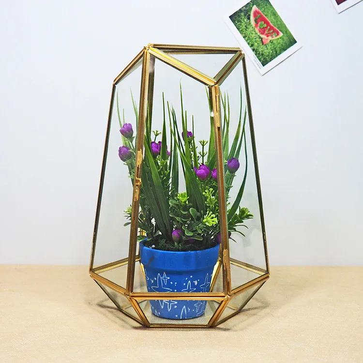 Hx7766a Wholesale Gold Terrarium Buy Terrarium,Gold Terrarium