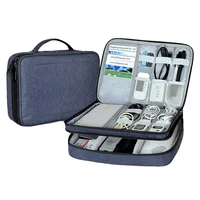 

Custom Travel Double Layer Travel Electronic Gadget Organizer