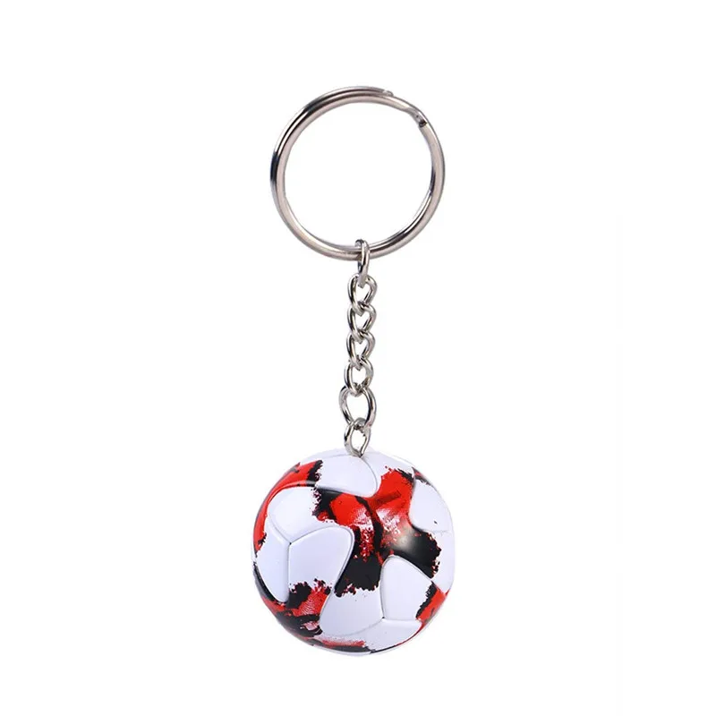 Promo Pu Foam Football Metal Key Chain Soccer Ball Keychain World Cup