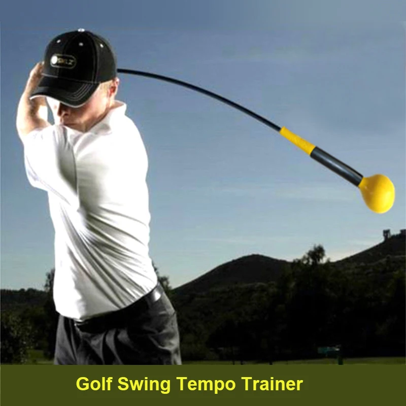 2019 New design Flexible Golf Swing Tempo Trainer Golf Training Hitting Pra...