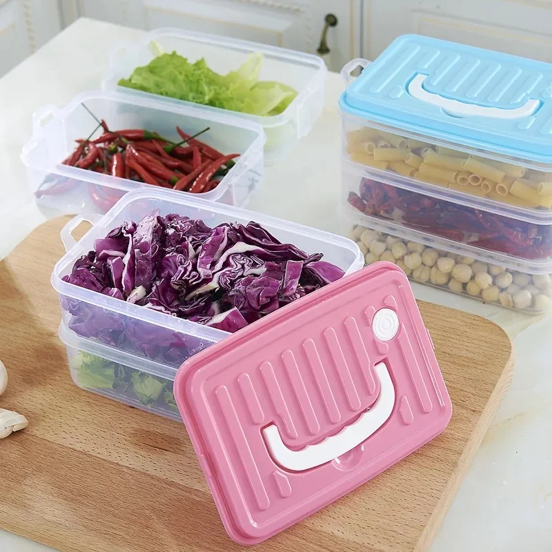 

New Design Plastic Food Storage Container For Kids Use Storage Food Nuts Candy Beans Portable For Kitchen Use High Quality, Customized