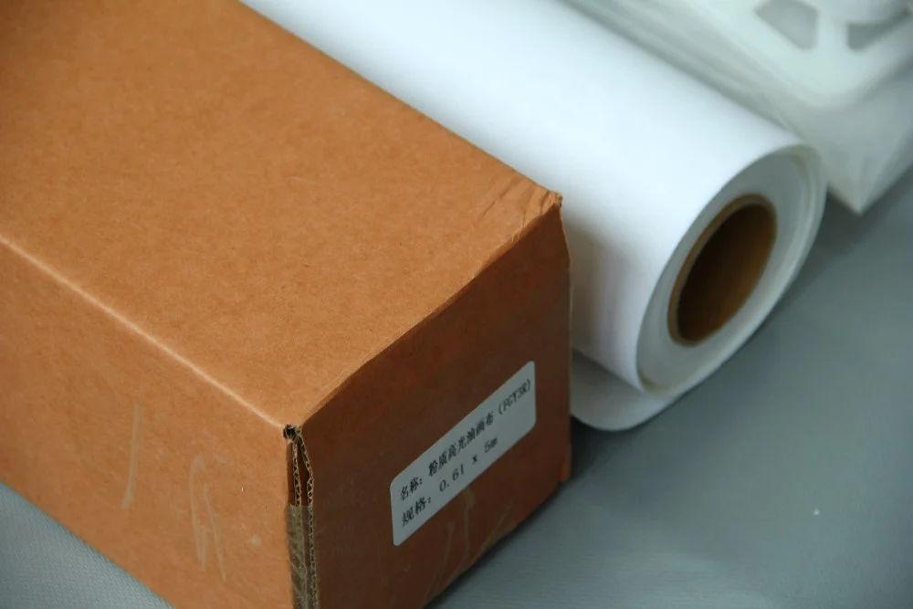 
Solvent-based blank 380gsm polyester and cotton blend printing inkjet canvas 