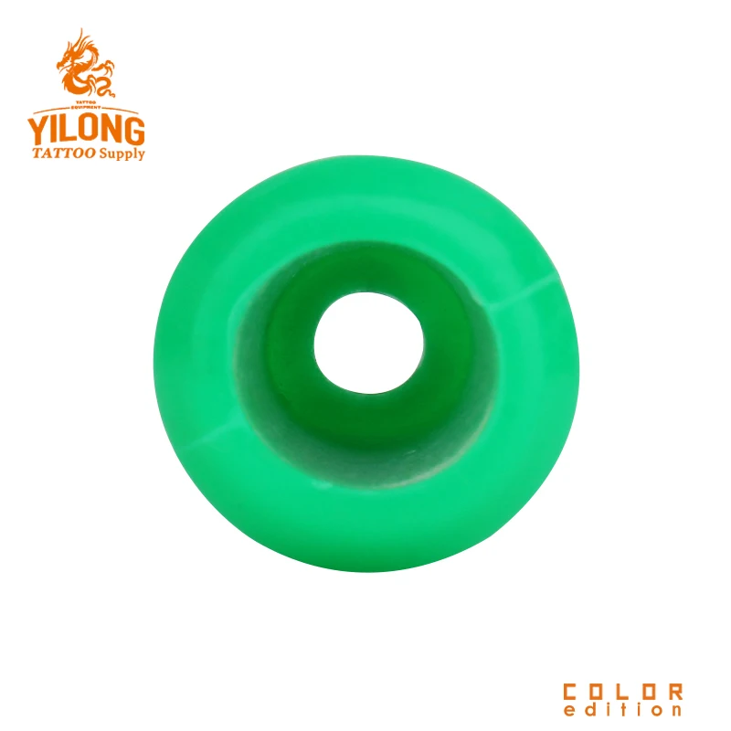 Yilong Sillicon Gel Grip Cover Tattoo Grip Cover Tattoo Supply Green  Alloy/steel Grip 22MM